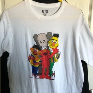 Uniqlo Kaws Sesame Street Tee Bert Ernie Elmo